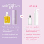 Evereden Mama Must-Have DUO - Golden Belly Stretch Mark Oil & Nourishing Stretch Mark Cream - Dermatologist-Developed Clean & Vegan Maternity Skin Care for Stretch Mark Reduction & Skin Hydration