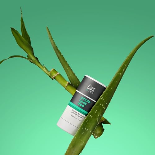 DOVE MEN + CARE Whole Body Deo Aluminum-Free Deodorant Cream Aloe + Bamboo Suitable from Pits, Privates, to Feet 2.5 fl oz