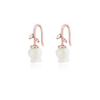 Reffeer Solid 925 Sterling Silver Flower Crawler Cuff Earrings Wraps for Women Teen Girls Flower Wrap Earrings Climber (C-Rose Gold)