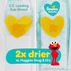 Pampers Diapers - Baby Dry - Size 5, 164 Count, Absorbent Disposable Infant Diaper (Packaging May Vary)