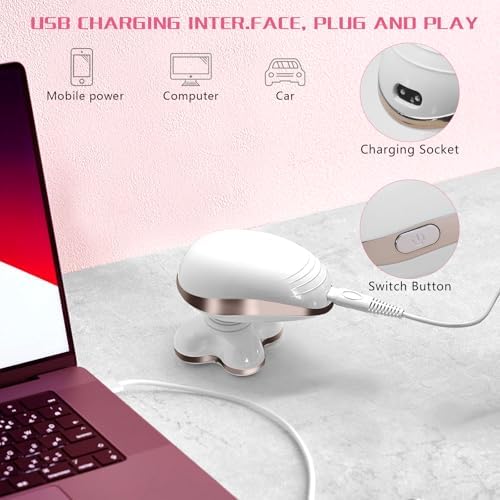 Electric Razors for Women: Rechargeable Shaver with Detachable Head - 5D Wet and Dry Lady Hair Remover for Legs and Hand (Gold)