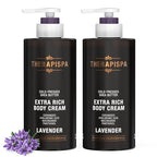Extra Rich Body Cream – Deep Hydration & Nourishment for Dry, Rough Skin | Enriched with Shea Butter, Ceramides & Panthenol (B5) for Velvety Smooth Skin (Lavender, 17.0 fl oz, Pack of 2)