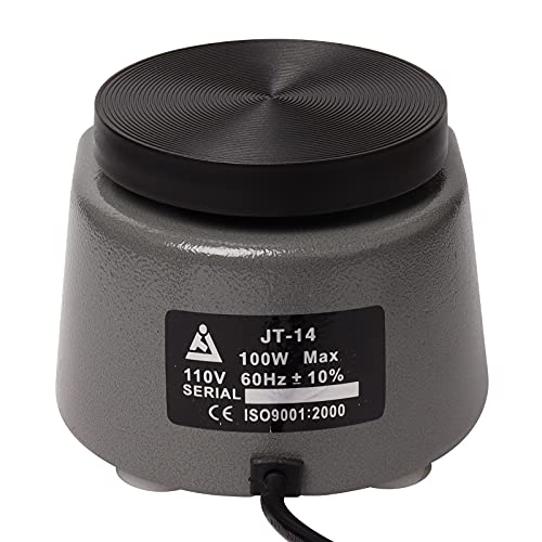 Dental Lab Vibrator 4" Round Lab Equipment Shaker Oscillator Heavy Duty Platform Roundness Vibrator Plaster 110V 100W
