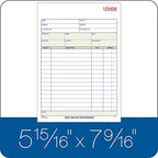 Adams Carbonless Order Book, 5.56 x 8.44 Inch, 3-Part, Carbonless, 50 Sets, White, Canary, Pink (TC5803)