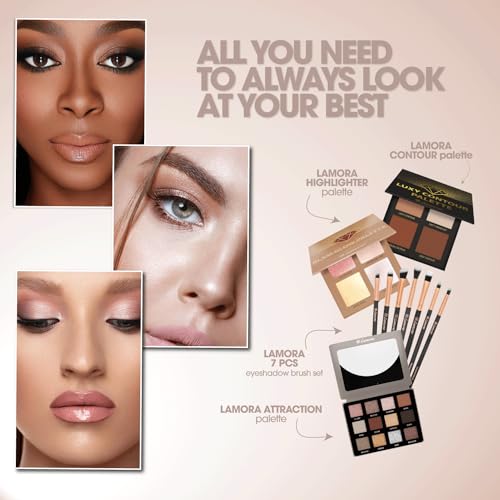 Eye Makeup Brushes Eyeshadow Brush Set - 7pcs Soft Synthetic Eyeshadow Blending Brush Kit - For Blending Eyeshadow, Eyeliner, Crease, Eyebrow - Long Lasting, Apply Better, Flawless Look Makeup