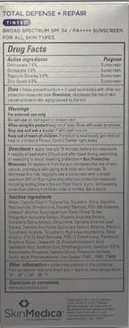SkinMedica Total Defense + Repair SPF 34 Tinted Sunscreen for Face. This Lightweight, Facial Sunscreen is Ideal for Oily and/or Combination Skin, 2.3 Oz