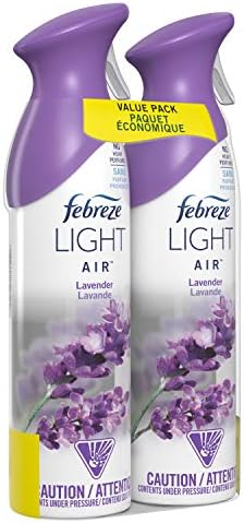 Febreze Light Odor-Fighting Air Freshener, Lavender, 8.8 fl oz, 2 count (Pack of 2)