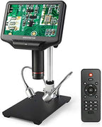 Andonstar AD407 3D HDMI Soldering Digital Microscope with 4MP UHD and 7 inch Adjustable LCD Screen USB Video Microscopes for Phone Repairing SMT SMD DIY