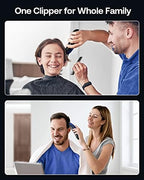 GLAKER Hair Clippers for Men - Cordless & Corded 2 in 1 Hair & Beard Trimmer with ABS Guards, Detachable Blades & Turbo Motor, Professional Haircutting Kits for Blending & Fade Cuts