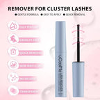 Flora Lash Clusters Kit 8-14mm Individual Lashes D Curl Spiky Cluster Lashes Kit Wispy Eyelash Clusters DIY Eyelash Extension kit with Lash Bond and Seal 0.05mm Ultra-Thin Black Lash Band DIY at Home