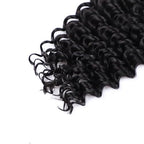 Human Braiding Hair Deep Wave Bulk Human Hair Braiding Hair Boho Hair For Braiding No Weft 100g (1Pack-2Bundles) 100% Human Hair Micro Braiding Hair For Bohe Braids (16inch, Natural Black)