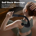 Fronnor Massage Gun with Extended Handle Revolutionary U-Shaped Back Massager for Pain Relief Deep Tissue Body Massager for Neck,Shoulder,Leg-Reach Every Muscle with Ease