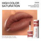 INTO YOU Matte Lipstick for Women, Matte Red Lipstick Long Lasting, Multi-Purpose for Lips and Cheek, Non-Stick Cup Not Fade Lip Stain Makeup Cosmetics Official Directly (EM08)