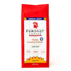 Puroast Low Acid Coffee Flavored Coffee | Vanilla Caramel Kahlua Ground | Medium Roast | High Antioxidants & High pH |No Bitter Aftertaste | Reduced Heartburn & GERD | Suitable for Cold Brew - 12 oz