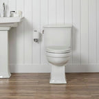 Mayfair Cameron Black Toilet Seat, Non Slip Heavy Duty Wood, Easy Clean, Made in USA, Round