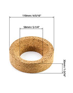 QWORK Lab Flask Support Cork Stand, 4 Pcs 110mm Diameter Round Bottom Holder for 250-2000mL Flasks