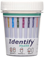 Identify Health Drug Screen Test | 200 Pack | 12 Panel CLIA Waived Instant Urine Drug Test Cup for AMP,BAR,BUP,BZO,COC,MDMA,MET,MTD,MOP|OPI,OXY,PCP,THC