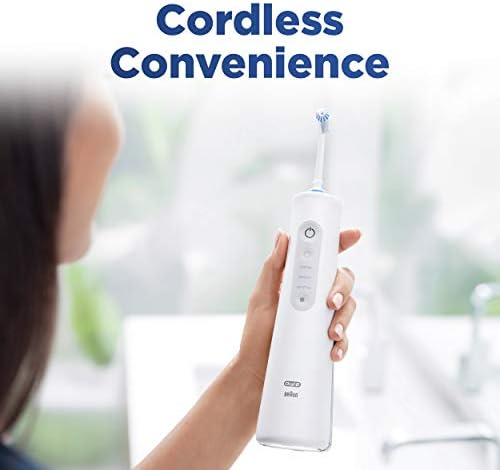 Oral-B Water Flosser Advanced, Cordless Portable Oral Irrigator Handle with 2 Nozzles