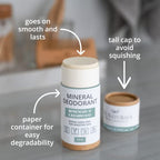 J&L Naturals Mineral Deodorant | Baking Soda-Free, 100% Natural, Sustainable | Sensitive Deodorant For Women & Men | Aluminum Free, Vegan, Cruelty-Free (Rosemary & Cedarwood, 3 Oz (Pack of 1))
