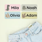 – Personalized Name Labels for Kids (120) – Waterproof & Durable Stickers for Clothing, School & Daycare Items - Dinosaurs