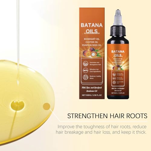 Batana Oil 4-In-1 Liquid for Hair Growth With Rosemary, Castor, and Pumpkin Seed Oil - 100ml/3.38 fl.oz