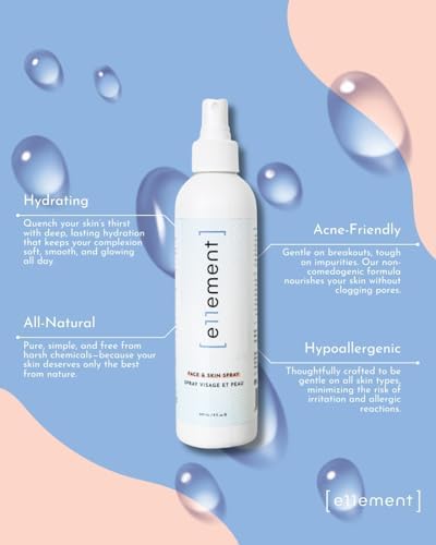Hypochlorous Acid Face and Skin Spray - HOCL- Safe for use on Acne Prone Skin - Eczema - Dry Scalp - Post Procedure -Toner - Eye Lash Cleanser - Face and Hand Cleanser (Large 8 oz.)