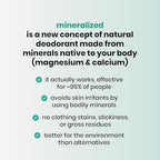 Mineralized Magnesium Deodorant Powder | Non Toxic Deodorant - Aluminum Free, Baking Soda Free, Talc Free | Whole Body Deodorant Women & Men, Body Powder, Mineral Deodorant, 4-Samples, Variety