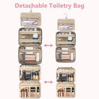 urophylla Detachable Travel Toiletry Bag for Women - Large Toiletry Bags for Traveling Women, Hanging Makeup Cosmetic Bag, Cruise Ship Essentials, Travel Size Toiletries, Valentines Day Gifts for Her