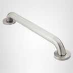 Moen Home Care Bathroom Safety 24 Inch Stainless Steel Handicap Grab Bar for Bathtub and Shower, Elderly Assistance Product with Concealed Screws, Polished Brass, R8924P