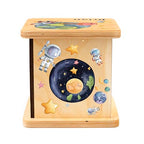 Wooden Piggy Bank for Kids and Adults, Personalized Gift Handmade in USA by BloomOwl, Custom Piggy Bank, Personalized Banks for Kids, Gifts for Baby Boys and Girls (Astronaut)