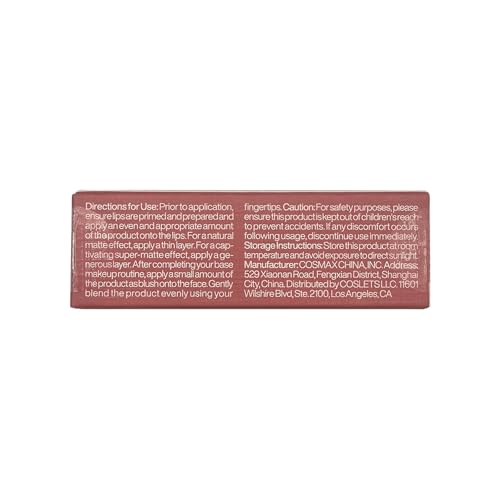 ITY Velvet Matte Finish Lip Stain-Mousse Textured Lip Clay, Nude Shade, Conceals Lip Lines, Rich Pigment Lip Tint Lipsticks, 0.14 oz (4g) in Petal