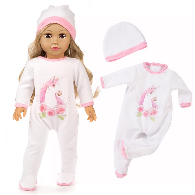 ZQDOLL 19 pcs American Doll Clothes Gift for 18 inch Doll Clothes and Accessories, Including 10 Complete Sets of Clothing