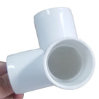 ANPTGHT 1-1/2" 90 Degree PVC Elbow Fitting, Furniture Grade 2 Way Right Angle Elbow Side Outlet PVC Corner Fittings for DIY Building Furniture Greenhouse Shed Pipe Fittings Tent Connection(Pack of 8)