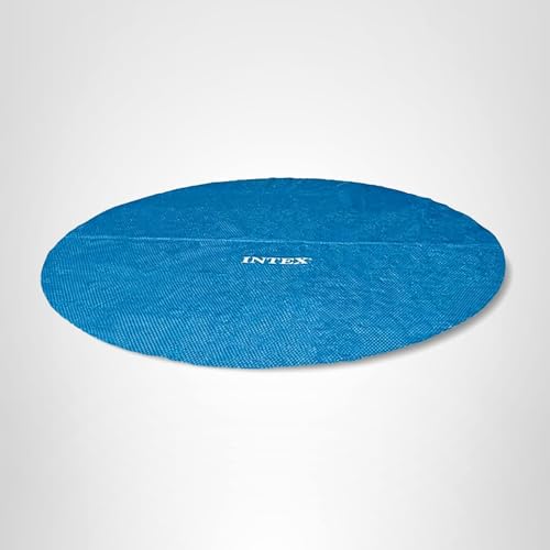 Intex 28015E Solar Pool Cover: for 18ft Round Easy Set and Metal Frame Pools – Insulates Pool Water – Reduces Water Evaporation – Keeps Debris Out – Reduces Chemical Consumption