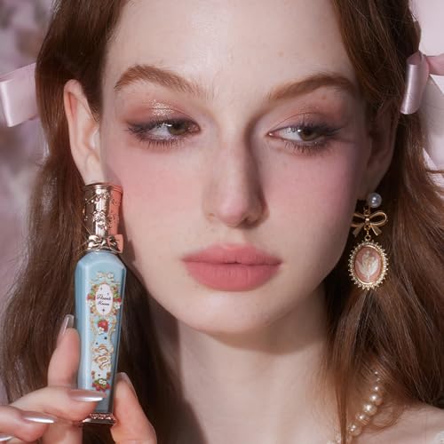 Flower Knows Strawberry Rococo Cloud Lip Cream Matte Liquid Lipstick-Long Lasting&Highly Pigmented Lip Stain -Velvety Waterproof Lip Makeup for Girls&Women-0.12 Fl Oz,1 Count(S01 Soy Milk Cheese)