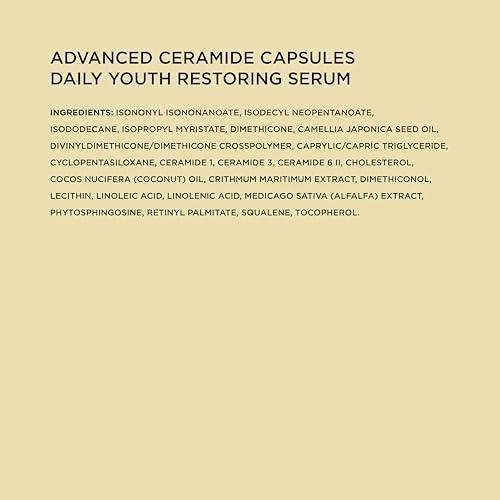 Elizabeth Arden Daily Ceramide Serum Capsules, Advanced Anti-Aging Skincare for Minimizing Wrinkles, Fragrance-Free, Enhances Skin Hydration and Radiance