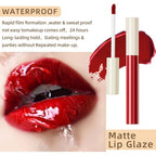 Matte Liquid Lipstick Set, 12 Colors Velvet Lip Glosses Kit, Waterproof Long Lasting Colored Lip Stain High Pigmented Moisturizing Black Lipstick Lip Makeup for Women Girls