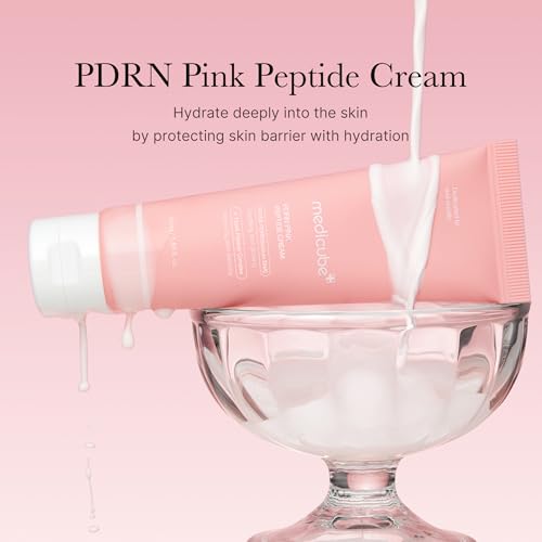 medicube PDRN Pink Moisturizing Cream, Pink Soothing Cream, Niacinamide, Hydrating & Moisturizing & Firming, Uneven Skin Tone, Korean Skincare (1.69 Fl Oz (Pack of 1), Rose PDRN (Vegan))