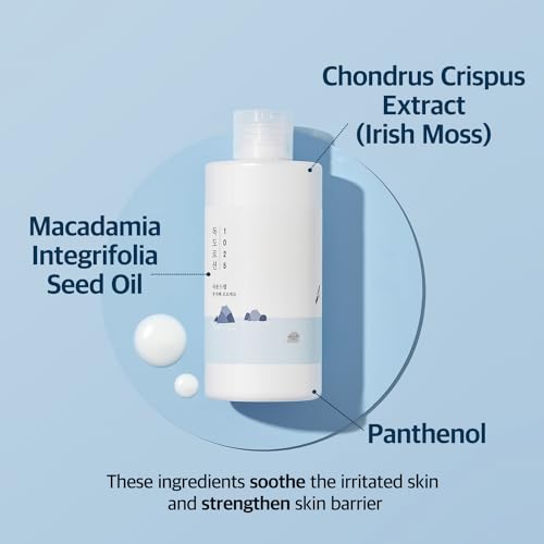 ROUND LAB 1025 Dokdo Lotion 6.76 Fl Oz, Intense Long-Lasting Hydration with Triple Hyaluronic Acid, Fluid Texture for Skin Barrier Protection, Face Moisturizer for Deep Moisture, Korean Skin Care