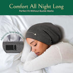 Joyhabit Satin Bonnet for Sleeping, Breathable Cotton Outside and Silky Satin Inside for Women and Men with Adjustable Strap