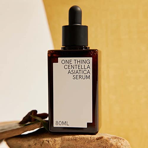 ONE THING Centella Asiatica Serum 2.7 Fl Oz | CICA HA Hyaluronic Acid Hydrating Soothing Ampoule for Oily Acne Prone Sensitive Irritated Facial Skin, Barrier Repair Fine Lines | Vegan Korean SkinCare