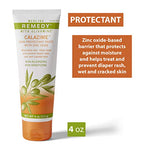 Medline Remedy Olivamine Calazime Skin Protectant Paste Cream, Used with Dry Chapped from Diaper Rash, Incontinence, Dermatitis, Psoriasis, Burns, Bites, White, 4 Oz