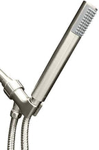 Luxury Spa: Brushed Nickel Hand Held Shower Head, 1.1 inch High Pressue Handheld Showerhead with Extra-Long Stainless Steel Hose, Experience MAXX Comfort and Elegance (Brushed Nickel)