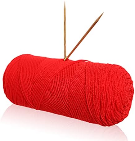 Red Heart Super Saver Hot Red E300-390 (3-Skeins - Same Dye Lot) Worsted Medium #4 Acrylic Yarn for Crocheting and Knitting with Project Bag