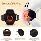 PRURYE Knee Massager, Cordless Knee Massager, Red Light Knee Therapy Device with Heat, 2025 Upgraded Pain Reliefer, 9 Levels of Heat and Vibration Models for Arthritis, Gift for Elders and Family