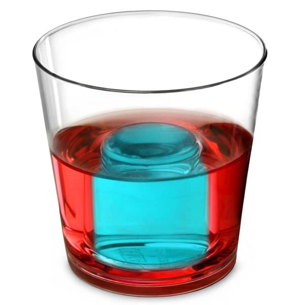 Elite Polycarbonate Bomb Cups - Reusable Jager Bomb Shots, 4.4oz / 125ml with 100ml Chaser, Sleeve of 12