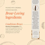 Grande Cosmetics GrandeBROW-FILL Volumizing Brow Gel, Tinted or Clear Eyebrow Mascara, Soft Flexible Hold, Water Resistant