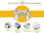 Opera Glasses,3X25 Theater Binoculars with Foldable and Extendable Handle,Mini Binocular Compact Lightweight,Portable Theater Glasses for Adults Kids Women in Musical Concert