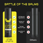 Lip Balm for Men - All Natural Mens Chapstick - Mens Lip Balm - Contains Vitamin E and Beeswax - Chapstick for Men - Peppermint, Coconut & Vanilla Lip Balm - Lip Balm Men (6 pack)