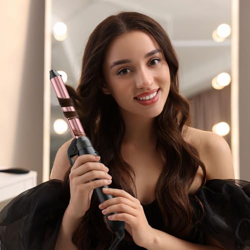 Rotating Curling Iron, Beach Waves Hair Curler Automatic Rotating, Best Curling Iron for Thin Fine Hair
